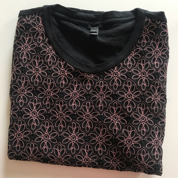 J. Crew Tops - 3/4 Sleeve Embroidered J. Crew top.